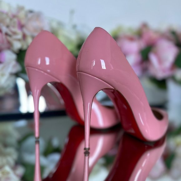 Christian Louboutin Pink 100 Patent Leather Pigalle Follies Pumps - Picture 2 of 7